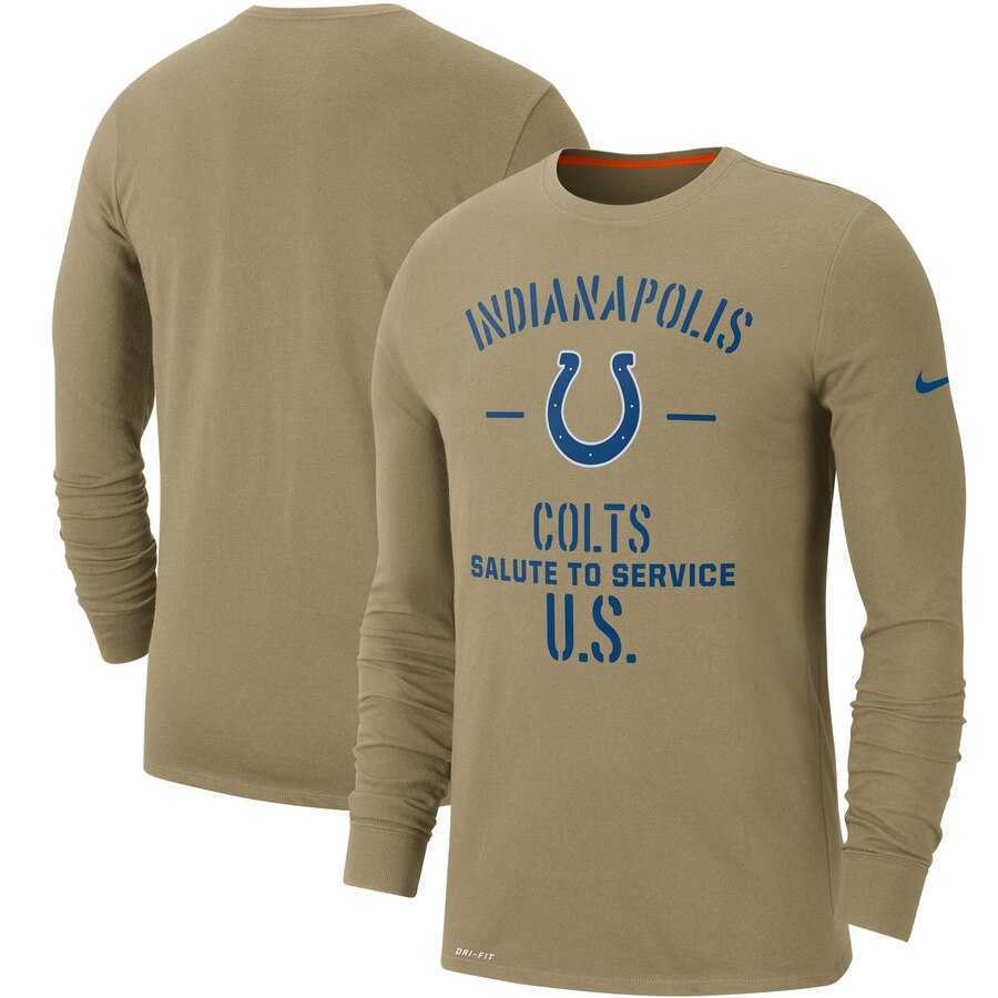 Men's Indianapolis Colts Nike Tan 2019 Salute to Service Sideline Performance Long Sleeve Shirt,We sell and wholesale Men's Indianapolis Colts Nike Tan 2019 Salute to Service Sideline Performance Long Sleeve Shirt on line form chian!